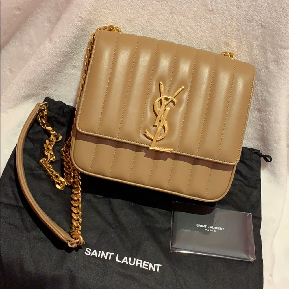 ‼️YSL Monogram Vicky Medium Leather Chain Bag‼️